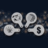 USA Cofee Stencils Set of of  4 | Cookie and Cake stencils 4" and 6"