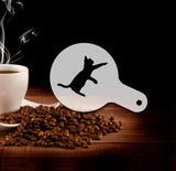 Stencils for coffee and cookies "Kitties" Set of 5 #2, stencils 4" and 6"
