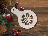 Stencils set #3 "Snowflakes" of 5, stencils 4"x6" Christmas/Winter Reusable Plastic Stencil