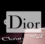 Dior lettering Stencil  6"x10" nr. 39