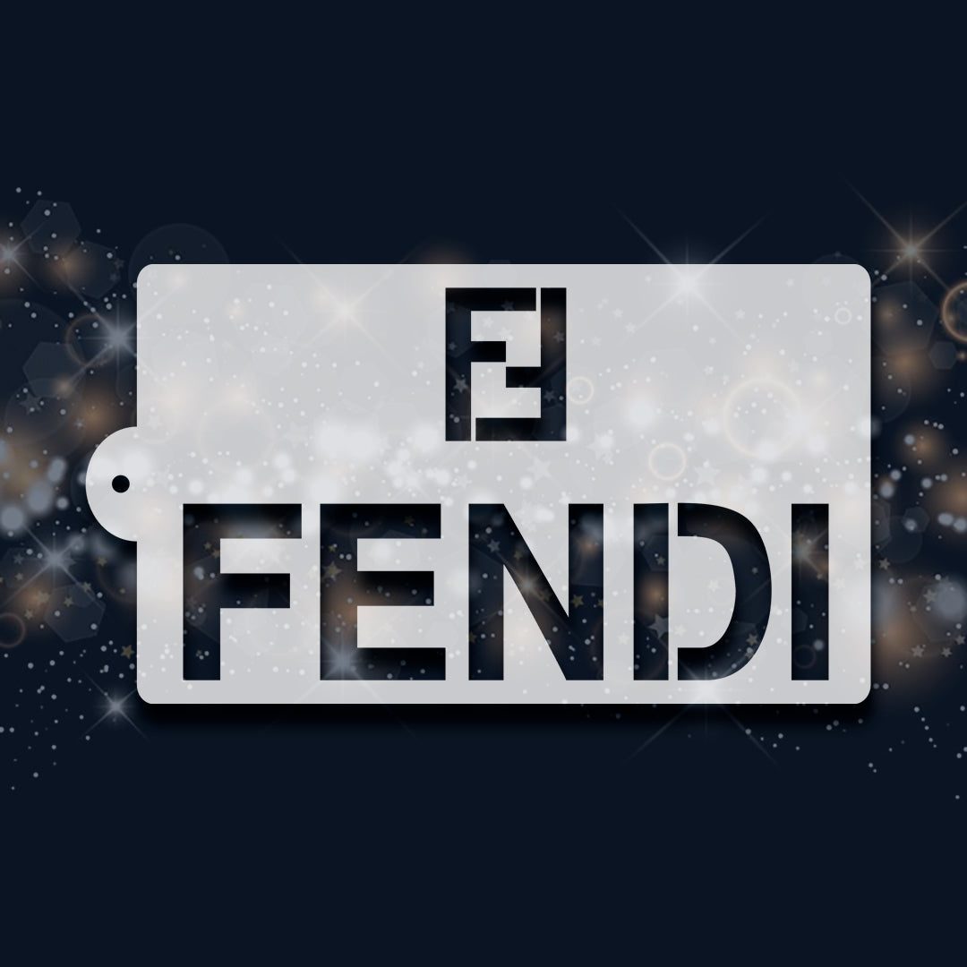 Fendi Logo Pattern Stencil 6