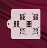 Givenchy template square stencil