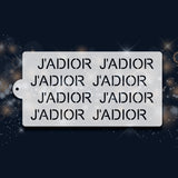 J'adore Pattern Stencil