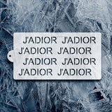J'adore Pattern Stencil