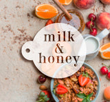 Milk and Honey Cake Stencil 4"x4" nr. 59