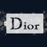 Dior lettering Stencil  6"x11" nr. 76
