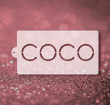 Coco Chanel Logo Pattern Stencil 6"x11" nr. 85