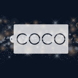 Coco Chanel Logo Pattern Stencil 6"x11" nr. 85