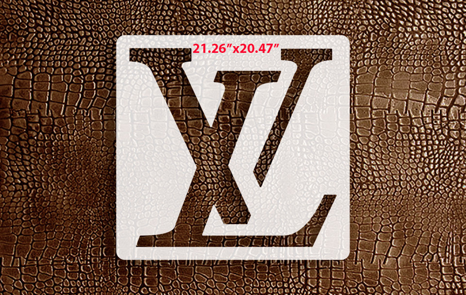 lv designer stencils for clothes