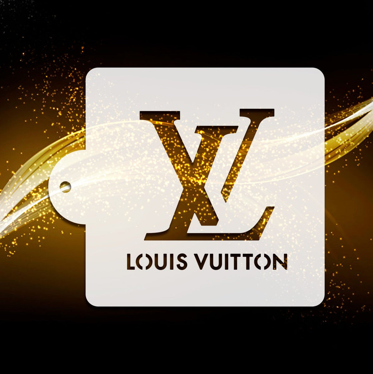 gold louis vuitton logo