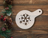 Stencils set #4 "Snowflakes" of 5, stencils 4"x6" Christmas / Winter Reusable Plastic Stencil