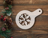 Stencils set #4 "Snowflakes" of 5, stencils 4"x6" Christmas / Winter Reusable Plastic Stencil