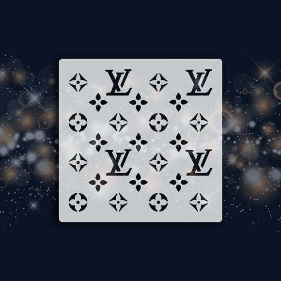 LV square pattern stencil – luxgiftz