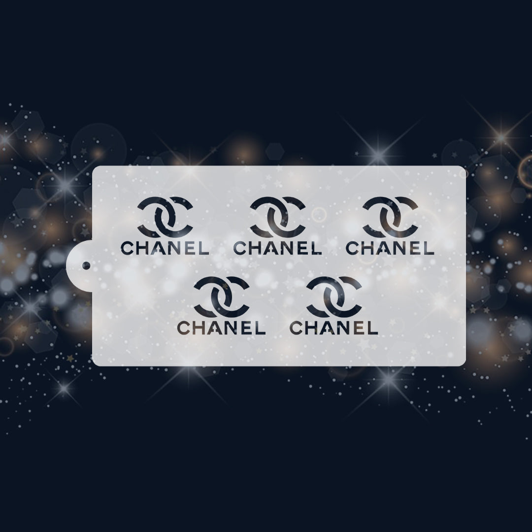 Chanel Logo Pattern Stencil 6