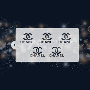Chanel Logo Pattern Stencil 6x11 nr. 11