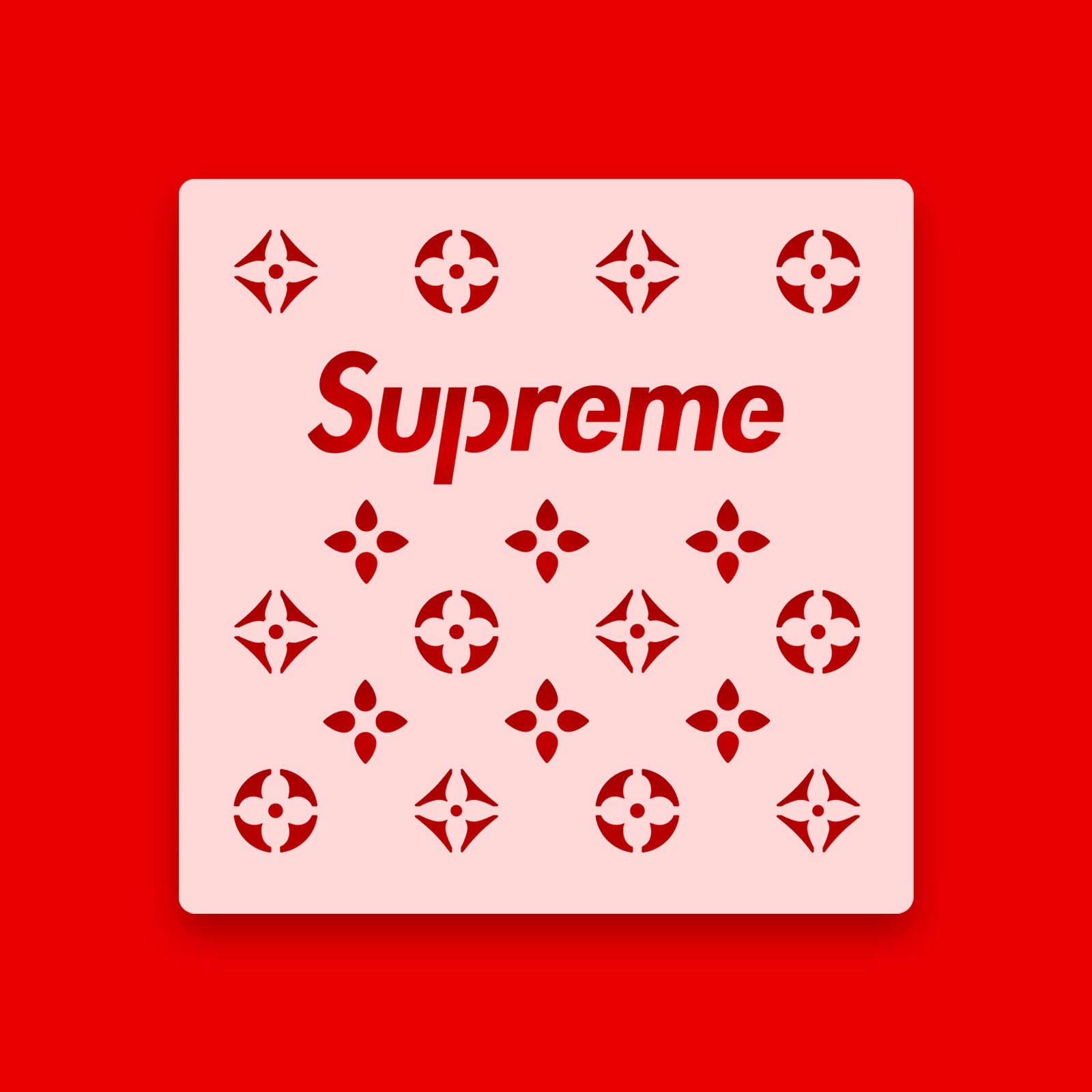 Supreme LV template square stencil – luxgiftz