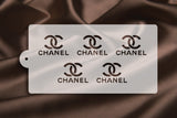 Chanel Logo Pattern Stencil 6"x11" nr. 11