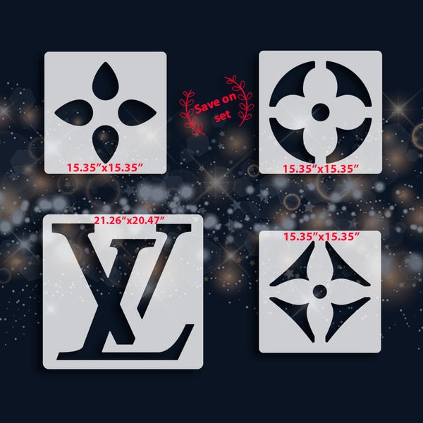 LV Stencils Set of 4 – luxgiftz