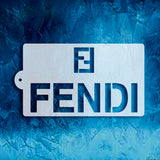 Fendi Logo Pattern Stencil  6"x11" nr. 42