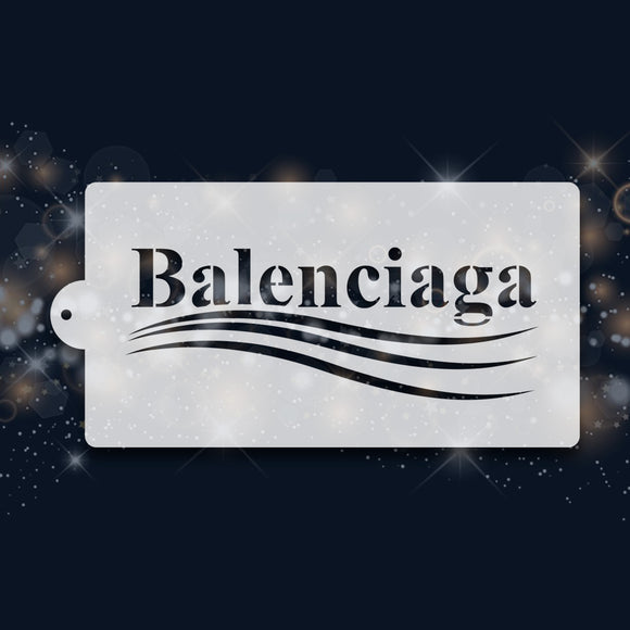 Balenciaga Logo Pattern Stencil 6