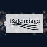 Balenciaga Logo Pattern Stencil 6"x11" nr. 72