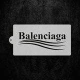 Balenciaga Logo Pattern Stencil 6"x11" nr. 72