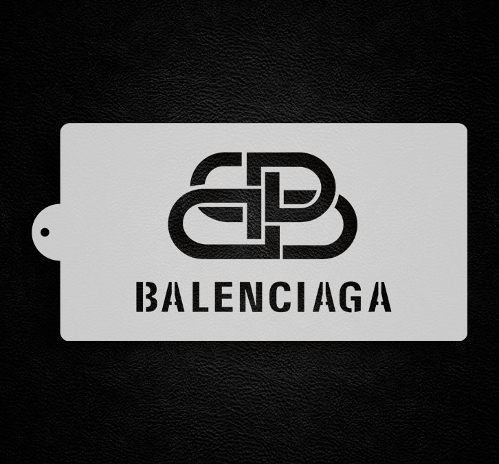Balenciaga Logo Pattern Stencil 6