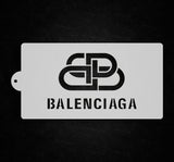 Balenciaga Logo Pattern Stencil 6"x11" nr. 73
