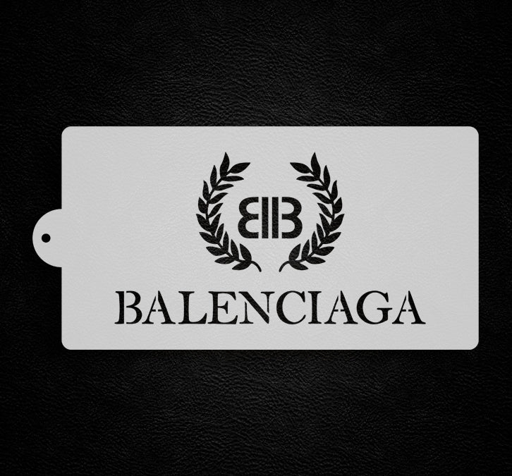 Balenciaga Logo Pattern Stencil #74 - 6×11 in (15×28 cm) – luxgiftz
