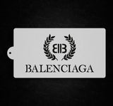 Balenciaga Logo Pattern Stencil 6"x11" nr. 74