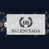 Balenciaga Logo Pattern Stencil 6"x11" nr. 74
