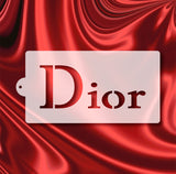 Dior lettering Stencil  6"x11" nr. 76