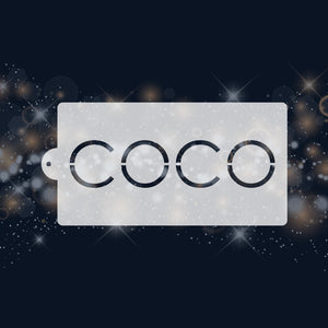 Coco Chanel Logo Pattern Stencil 6"x11" nr. 85